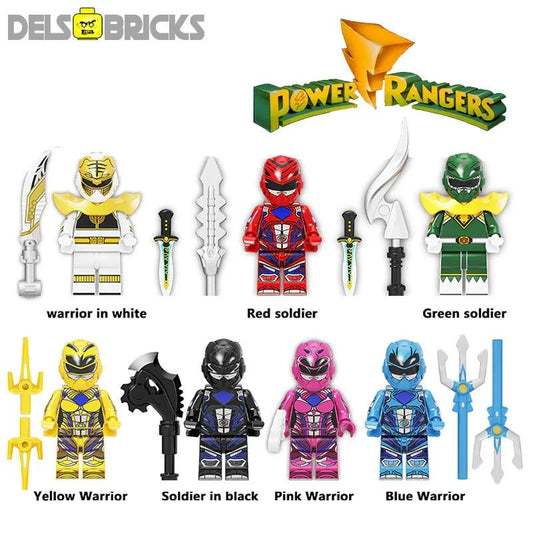 Power Rangers Set of 7 Best Lego Minifigures Custom Toys
