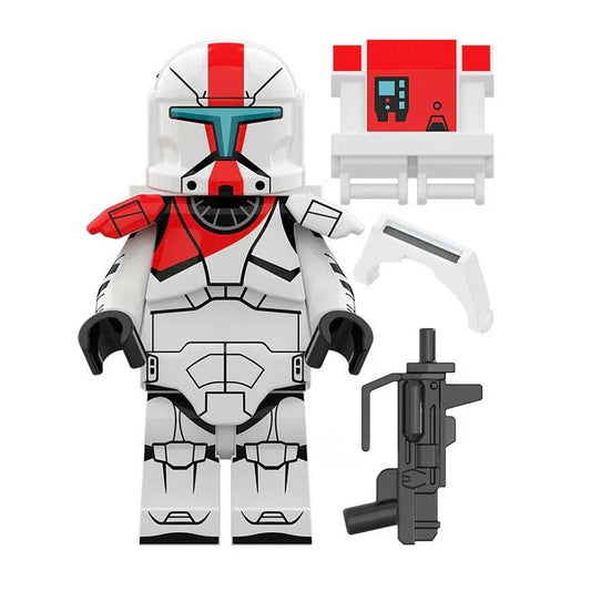Red Clone Commando Star Wars Lego Minifigures Custom Toys