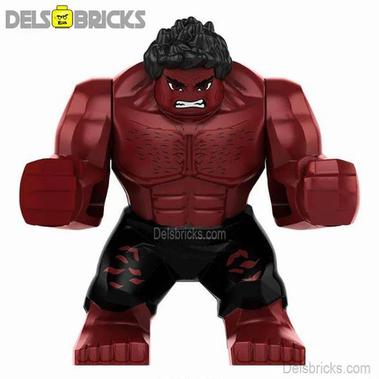Red Hulk Captain America: Brave New World Lego Minifigures Custom Toys 1