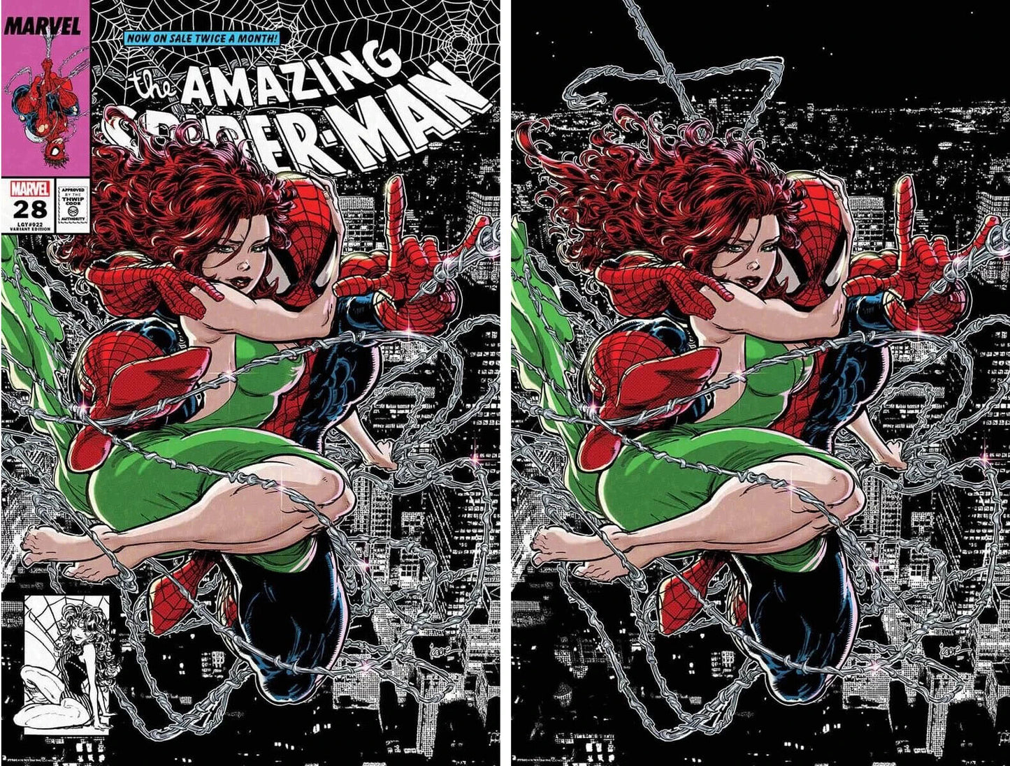The Amazing Spider-Man #28 KAARE ANDREWS EXCLUSIVE TRADE & VIRGIN VARIANT SET