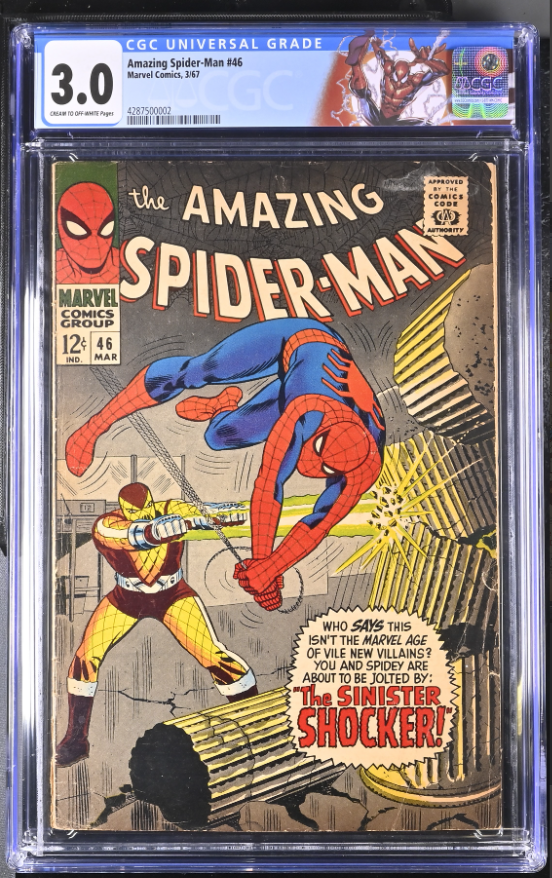 The Amazing Spider-Man #46 CGC 3.0 CREAM/OW 1st Appearance The Shocker 1967
