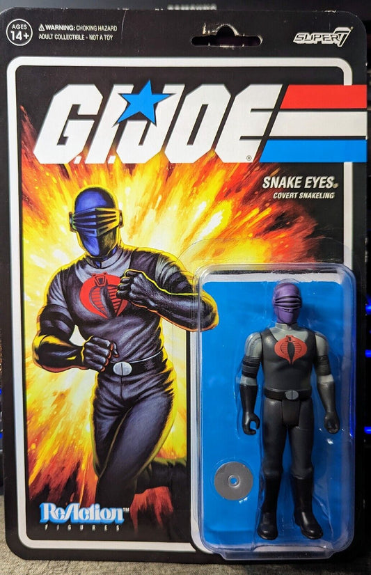 Snake Eyes G.I. Joe Super 7 Reaction Action Figure