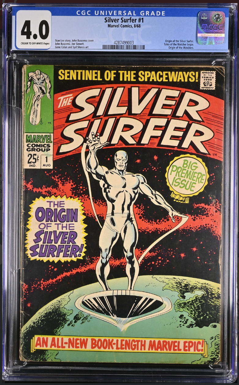 Silver Surfer, Vol. 1 #1A CGC 4.0 CREAM TO OFF-WHITE