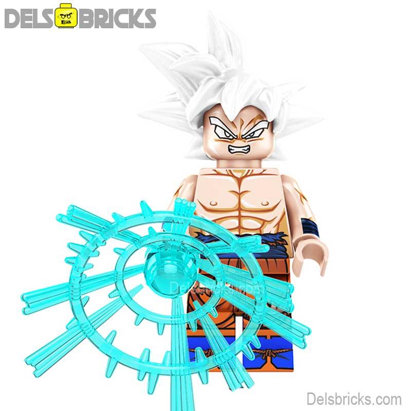 Goku White Hair Dragon Ball Z lego Minifigures Custom Anime Toys G-7
