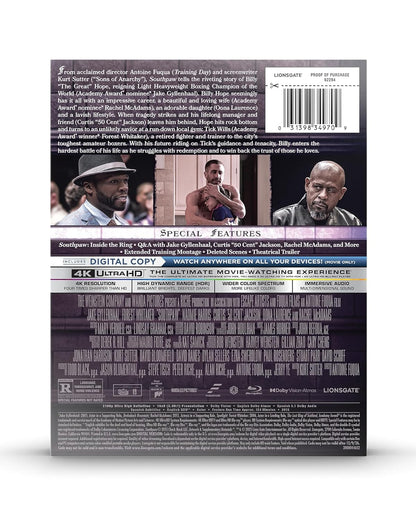 Southpaw - Limited Editon Steelbook (4K Ultra HD + Blu-ray + Digital)