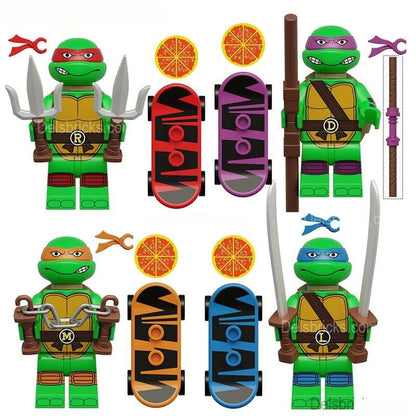 TMNT Mutant Mayhem Minifigure Set – 4-Piece