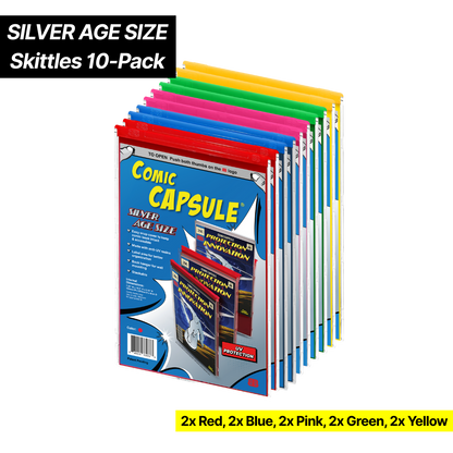 Skittles 10-Pack [Red,Blue,Pink,Green,Yellow]