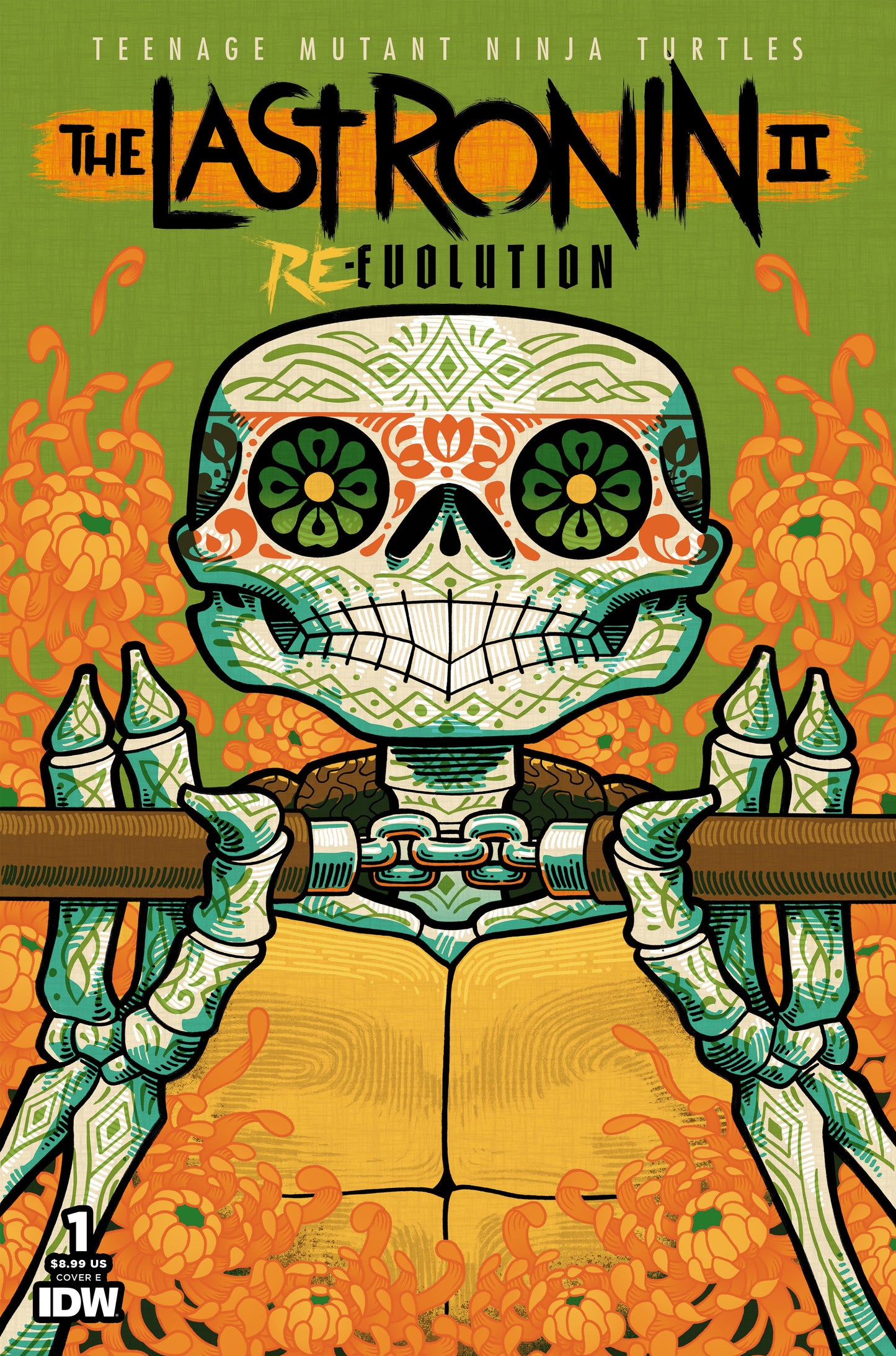 TEENAGE MUTANT NINJA TURTLES DIA DE LOS MUERTOS VARIANT COMIC BOOK SET ~ IDW