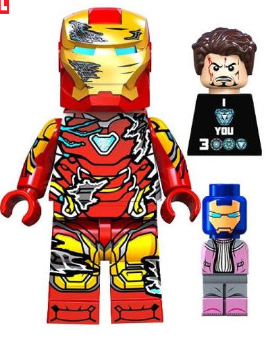 Iron Man Battle Damaged Custom Minifig