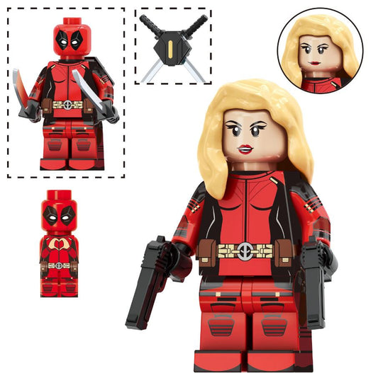 Lady Red Mercenary Custom Minifig