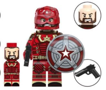 Red Super Soldier Minifigure