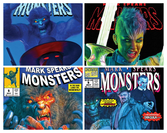 MARK SPEARS MONSTERS #5 - 4 COVER SET (PRESALE 5/21/25)