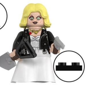 Bride Doll Custom Minifig – Horror Punk Style Character with Leather Jacket (Fan-Made)