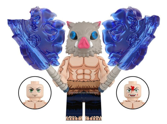 Boar Mask Swordsman Custom Minifig