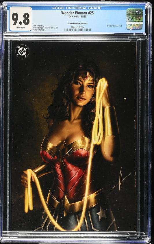 Wonder Woman #25 CGC 9.8 Carla Cohan Virgin Variant 1st App Matriarch