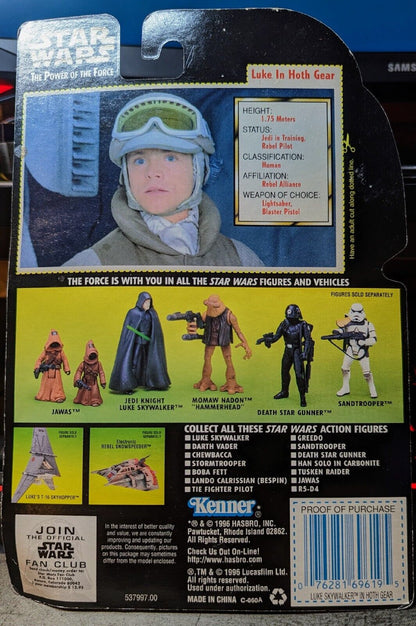 Star Wars Luke Skywalker in Hoth Gear Power of the force POTF