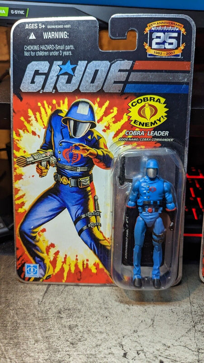 GI Joe 25th Anniversary Cobra Leader Cobra Commander MOC Foil Card