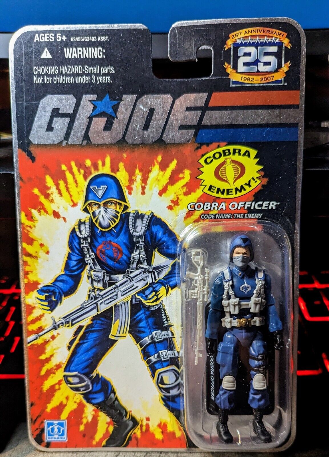 GI Joe 25th Anniversary Cobra Officer MOC Foil Card