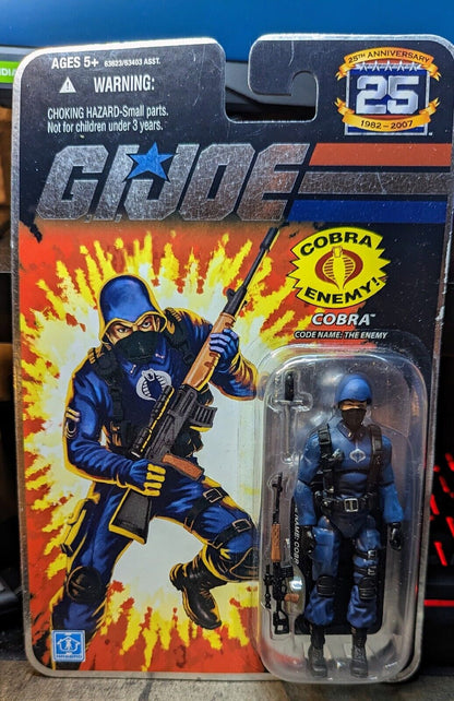 GI Joe 25th Anniversary Cobra Trooper The Enemy MOC Foil Card