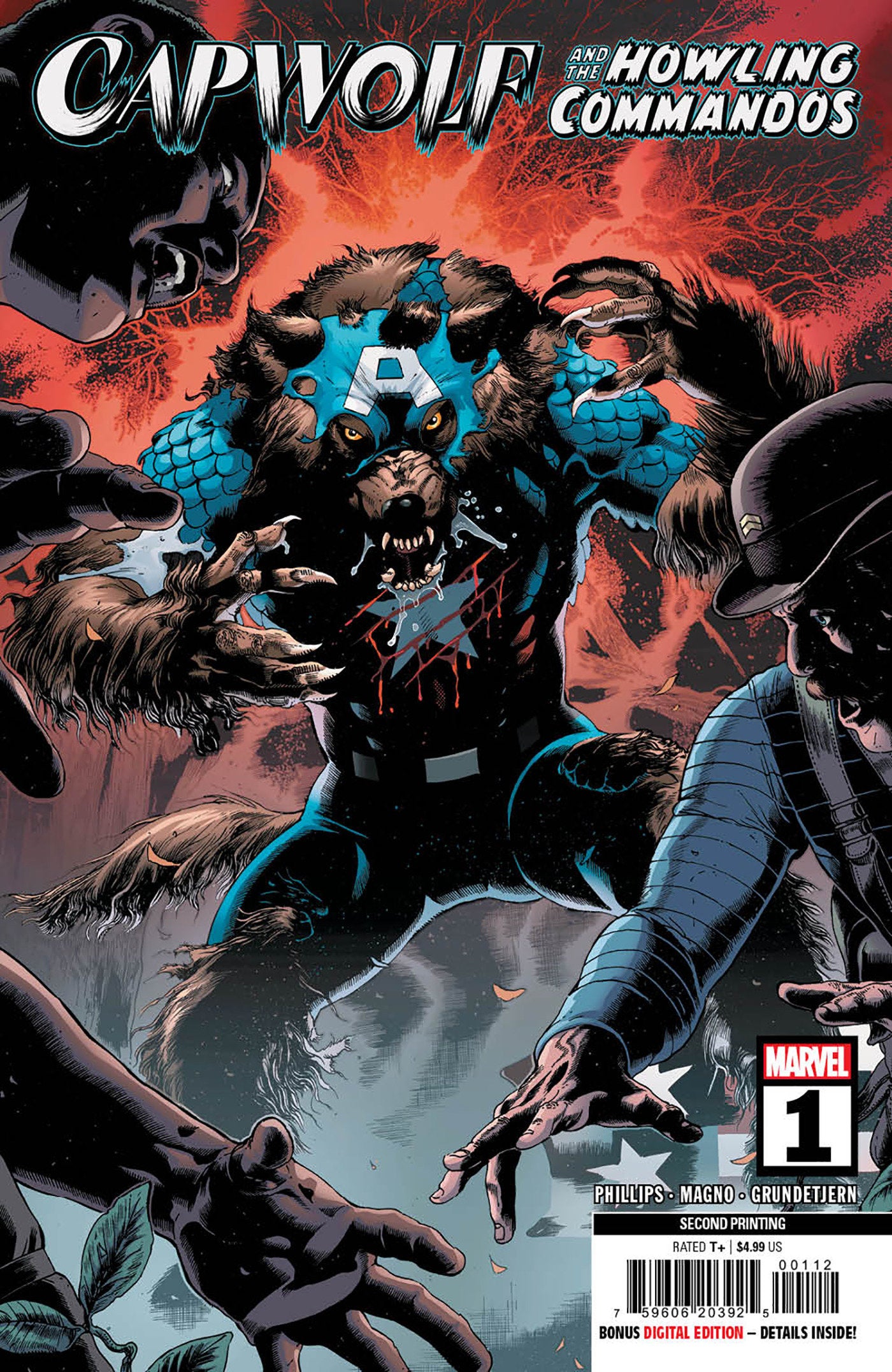 Capwolf & The Howling Commandos 1 Carlos Magno 2nd Print Variant